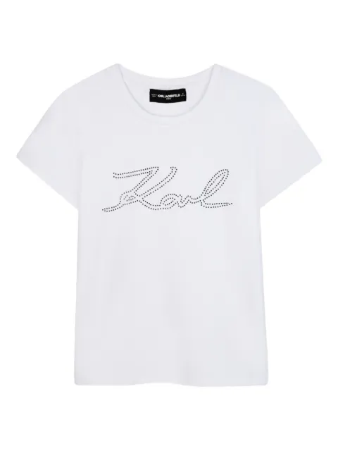 Karl Lagerfeld Kids logo-studded T-shirt
