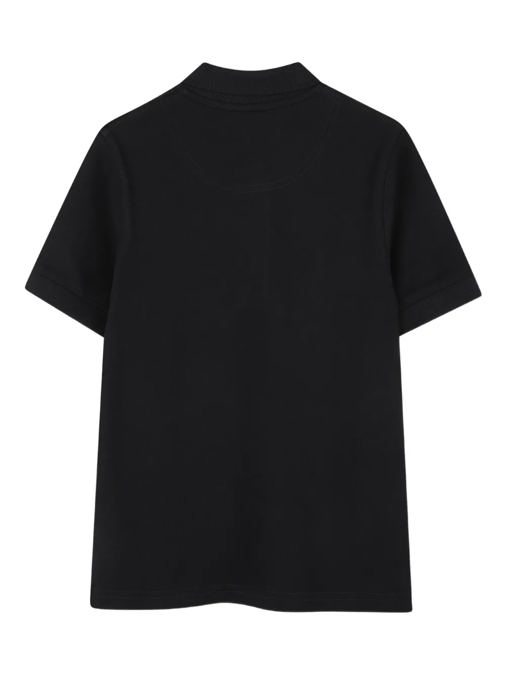 HUGO KIDS Poloshirt met logoplakkaat en korte mouwen Zwart