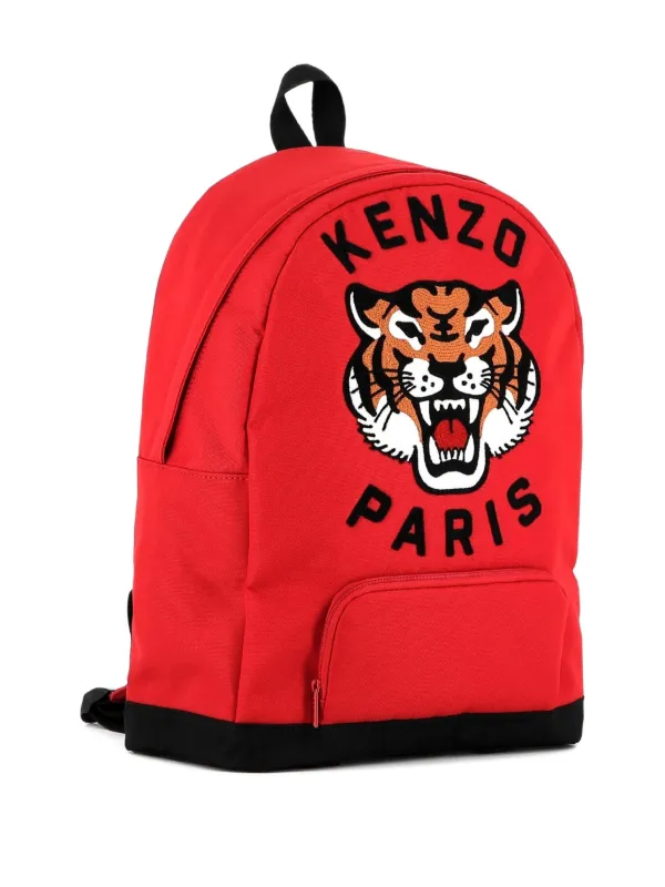 KENZO PARIS リュック・バックパック　kids キッズ Kenzo Kids タイガー バックパック | レッド | FARFETCH JP