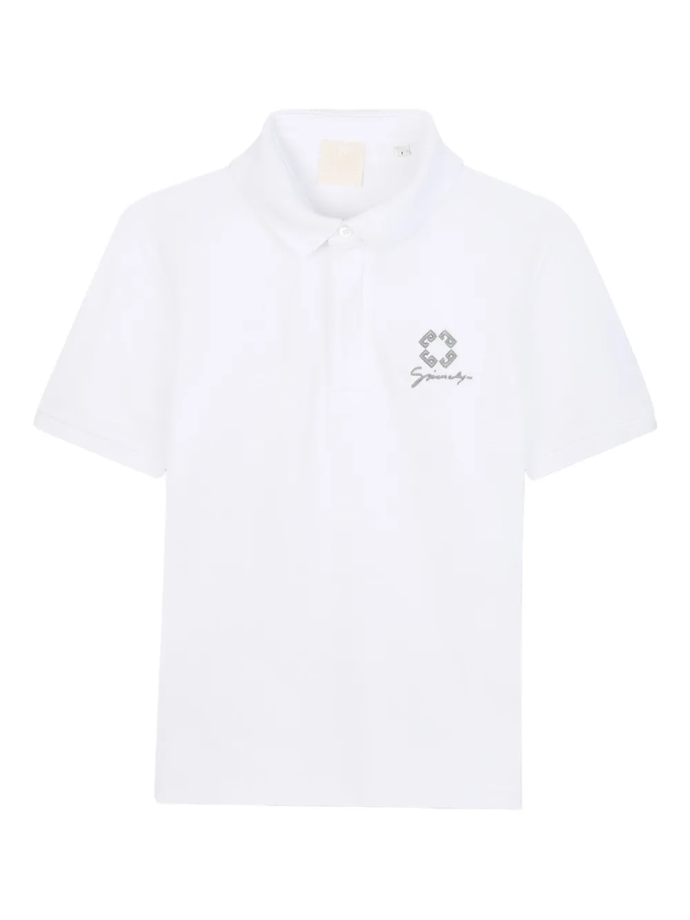 Givenchy Kids Poloshirt met geborduurd logo Wit