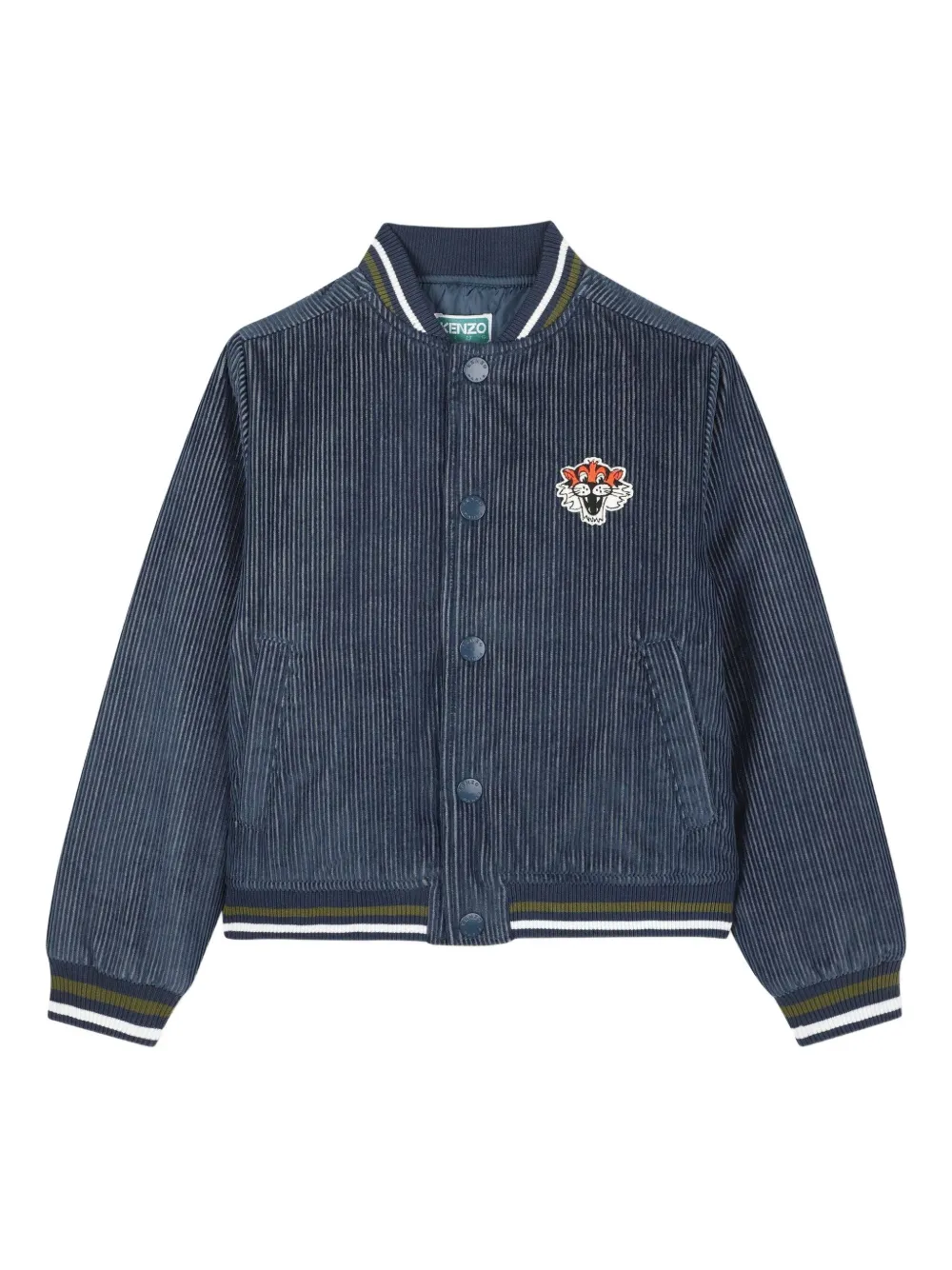 Kenzo Kids Ribfluwelen bomberjack Blauw