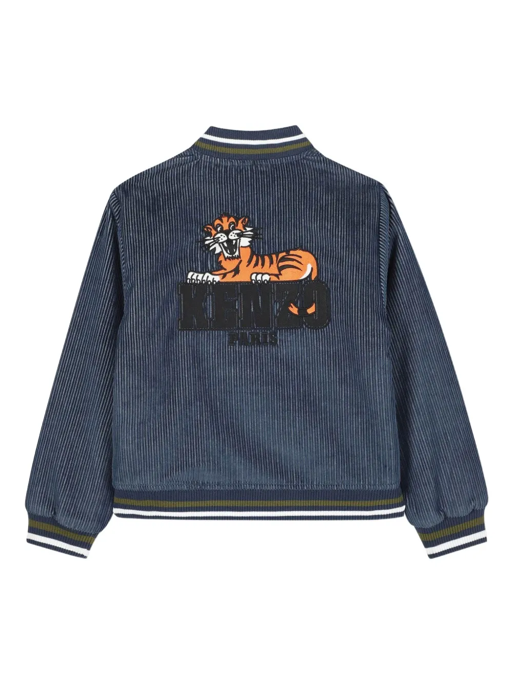 Kenzo Kids Ribfluwelen bomberjack Blauw