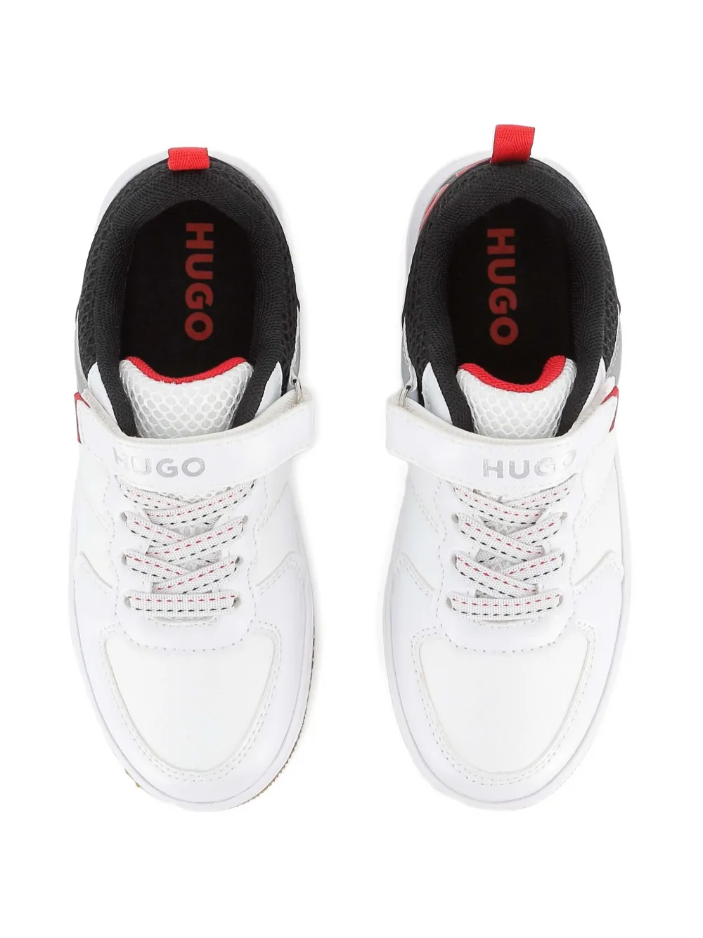 HUGO KIDS Sneakers met geborduurd logo Wit