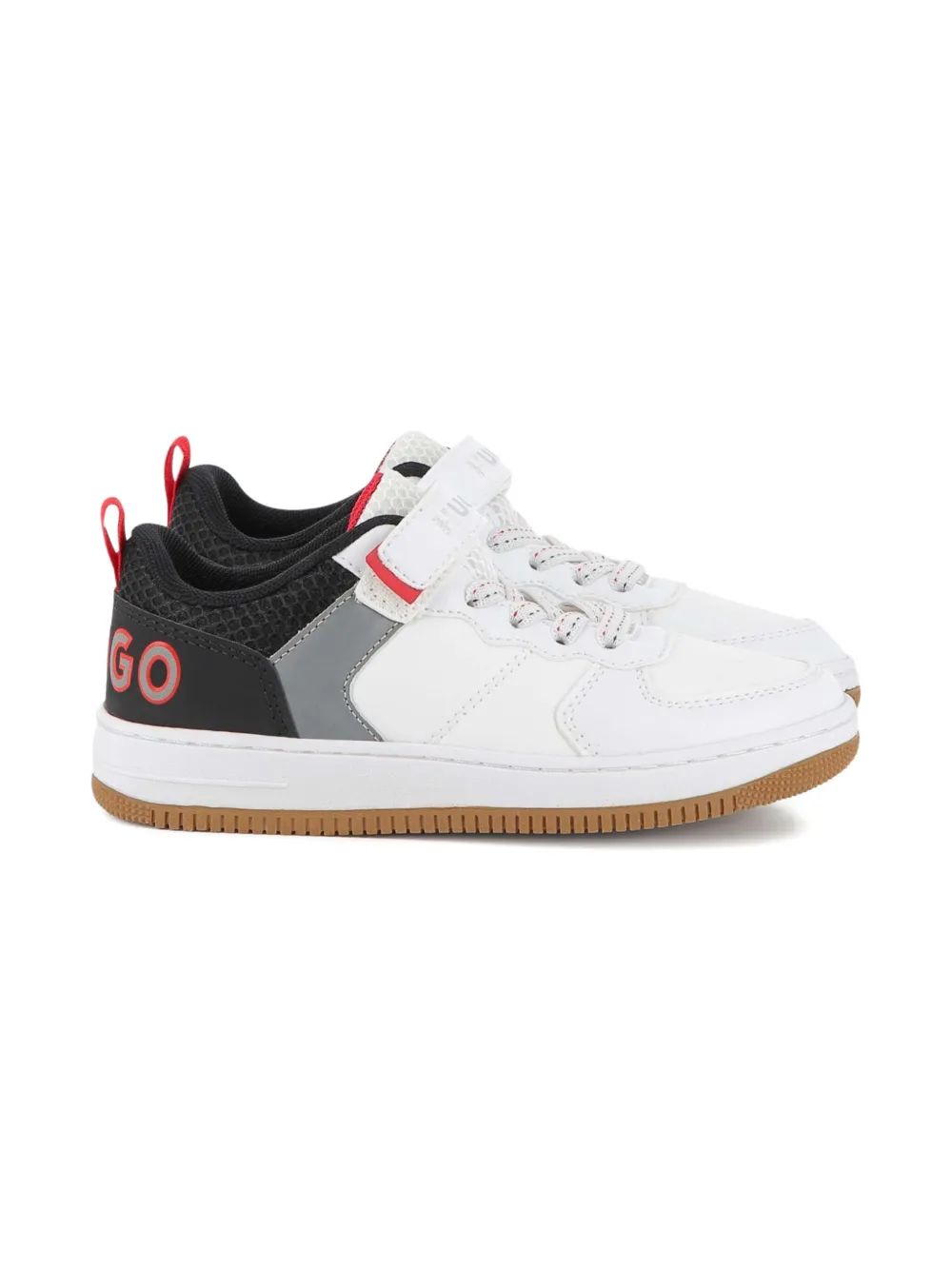 HUGO KIDS Sneakers met geborduurd logo Wit