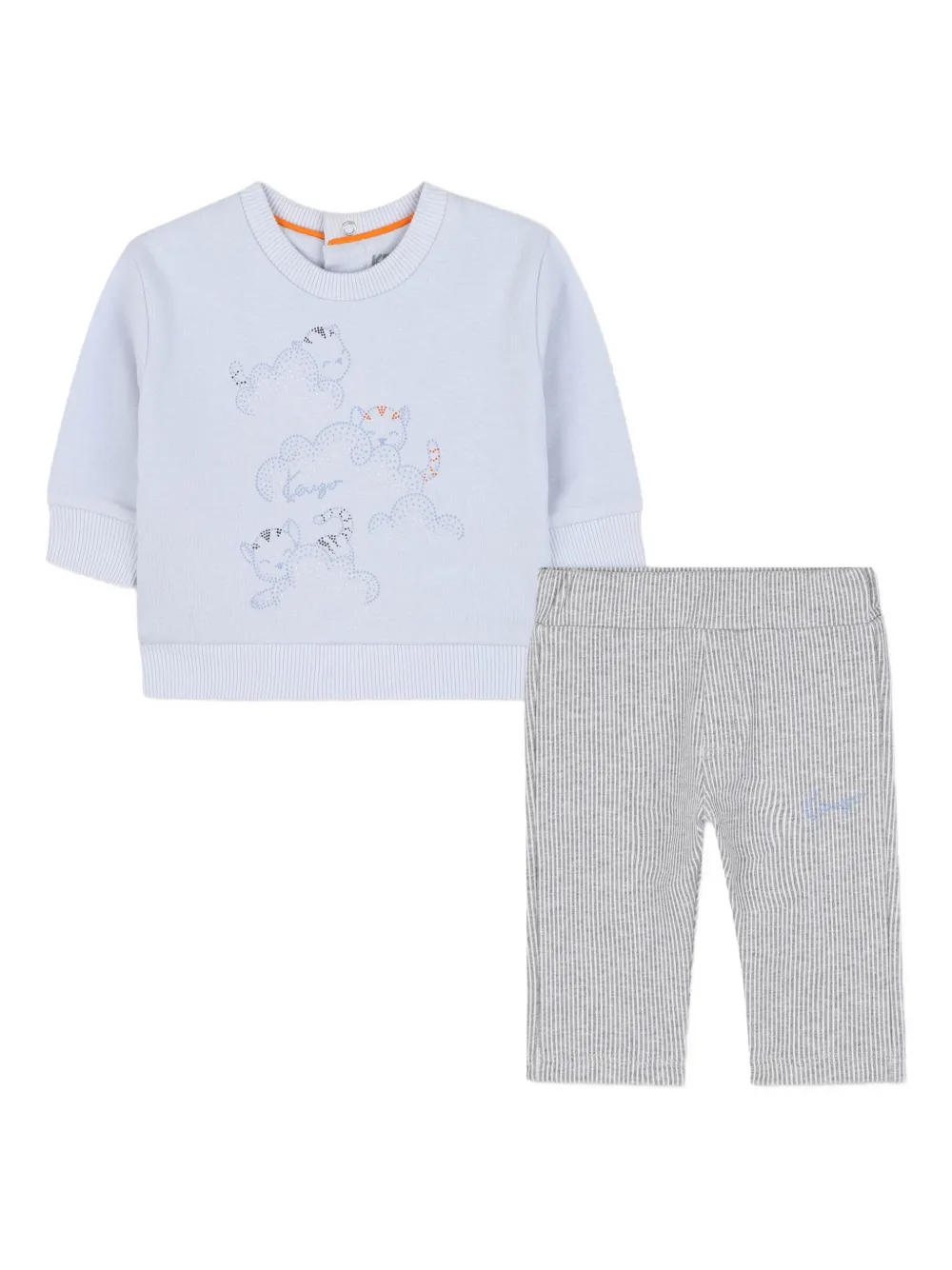 Kenzo Kids Jersey broek Blauw