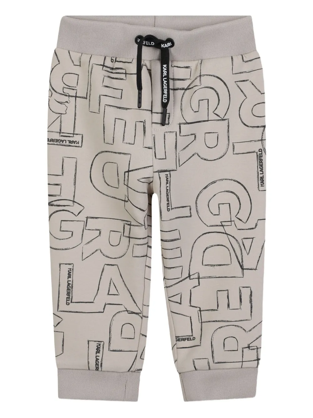 Karl Lagerfeld Kids Trainingspak met logoprint Beige