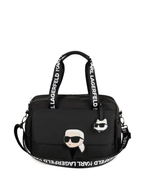 Karl Lagerfeld Kids شنطة حفاضات 'أيكونيك'