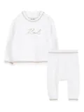 Karl Lagerfeld Kids logo-detail two-piece set - White