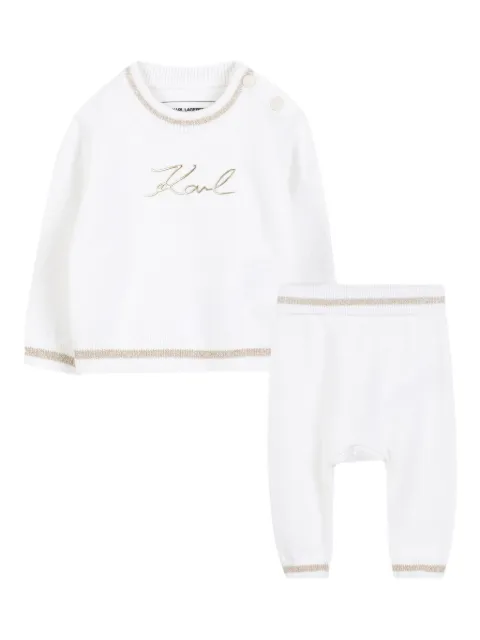 Karl Lagerfeld Kids logo-detail two-piece set