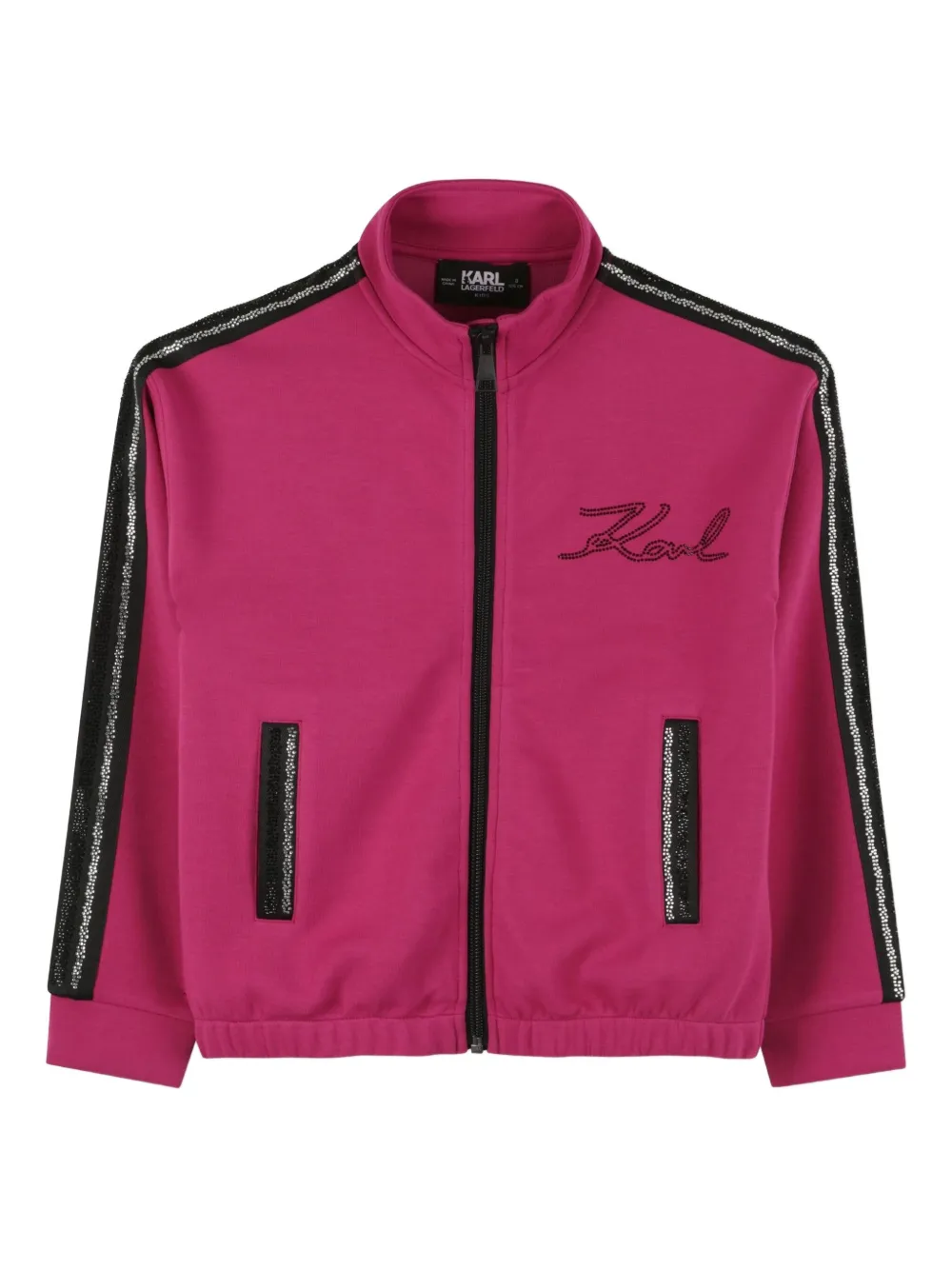 Karl Lagerfeld Kids Trainingsjack met rits Roze