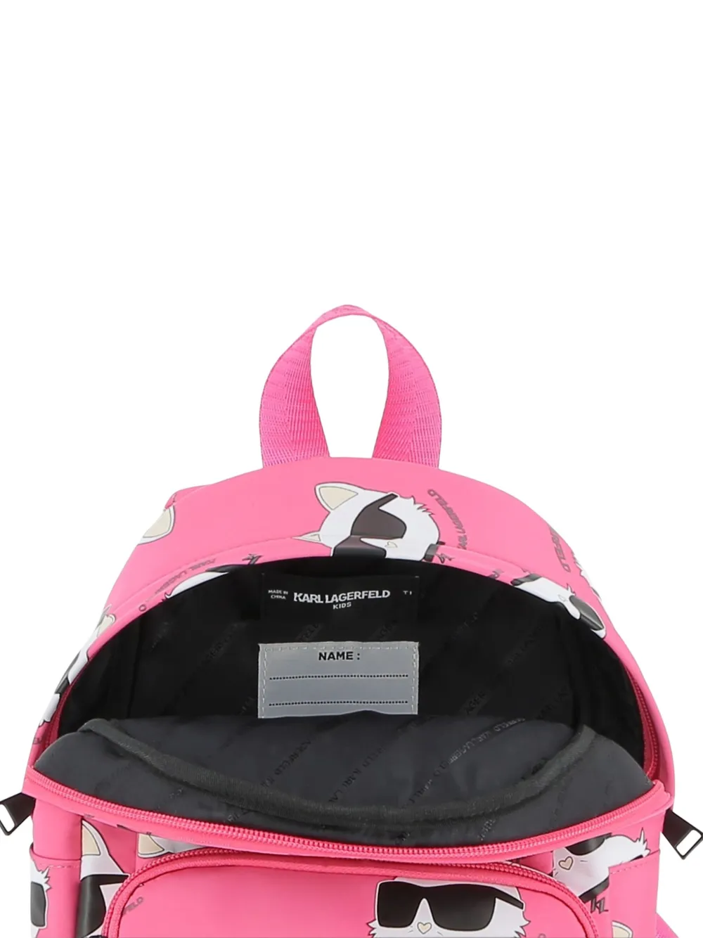 Karl Lagerfeld Kids Choupette rugzak met print Roze