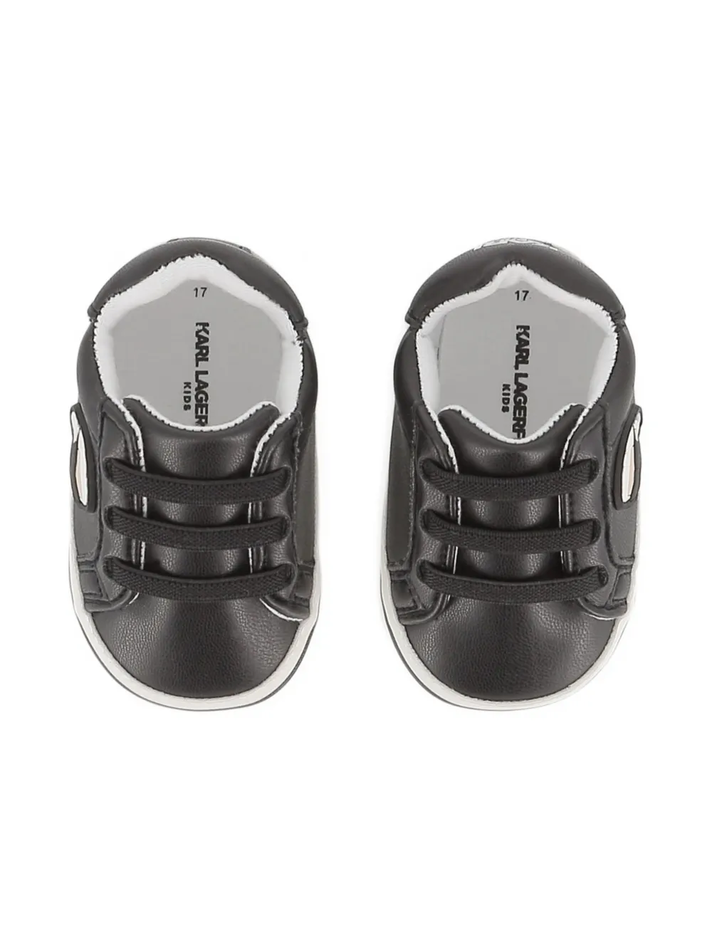 Karl Lagerfeld Kids Leren sneakers Zwart