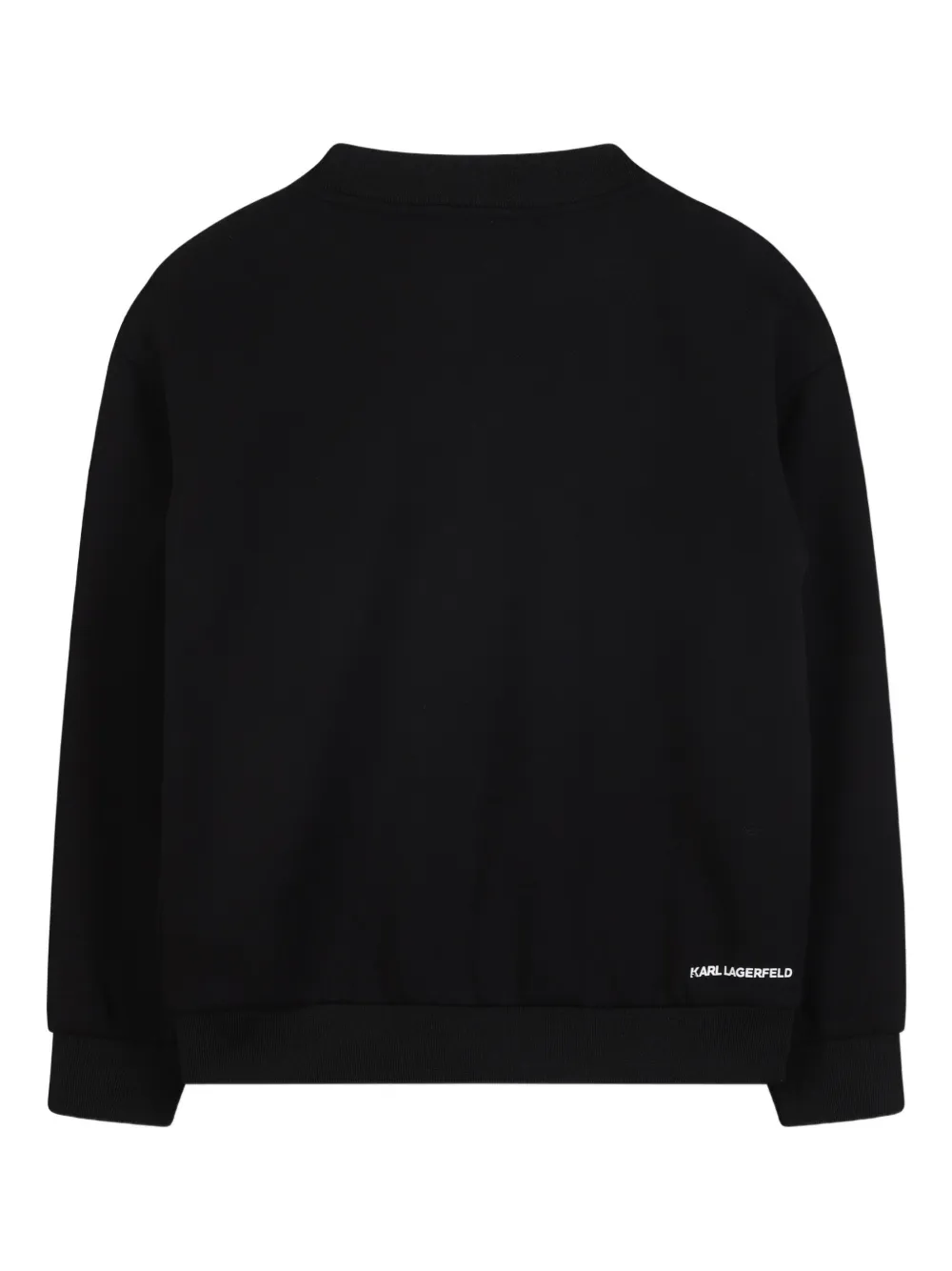 Karl Lagerfeld Kids Sweater met grafische print Zwart