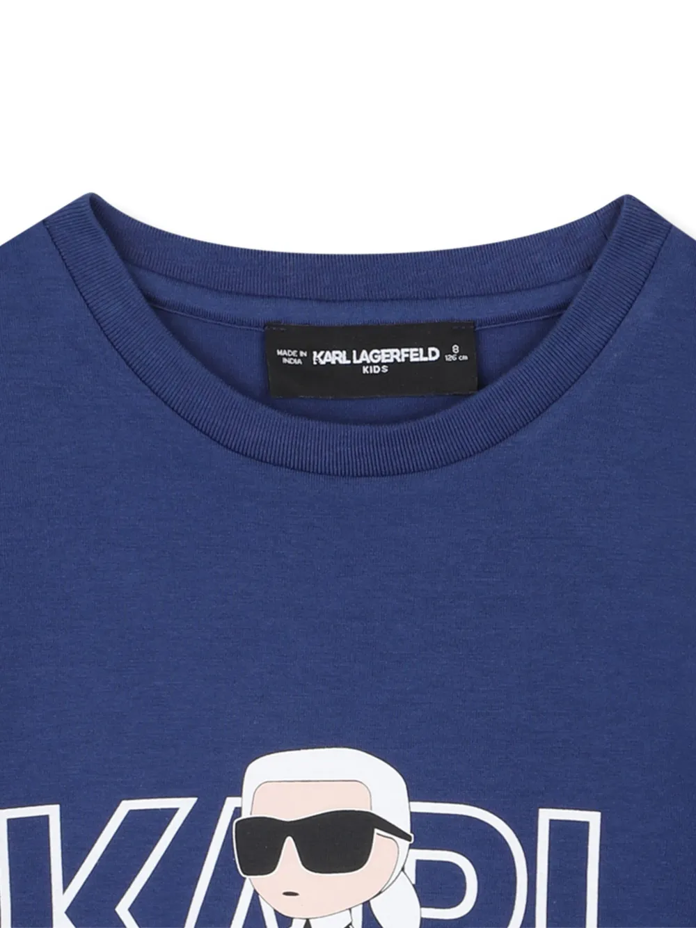Karl Lagerfeld Kids T-shirt met logo Blauw