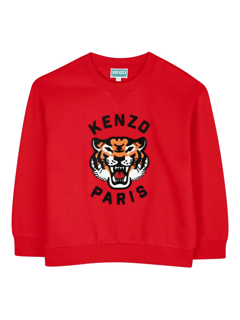 Kenzo Kids Sweater met geborduurde tijger Rood