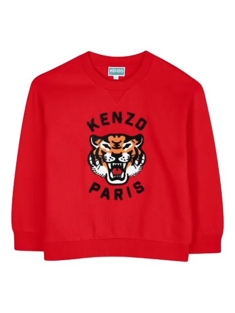 Kenzo Kids tiger-embroidered sweatshirt