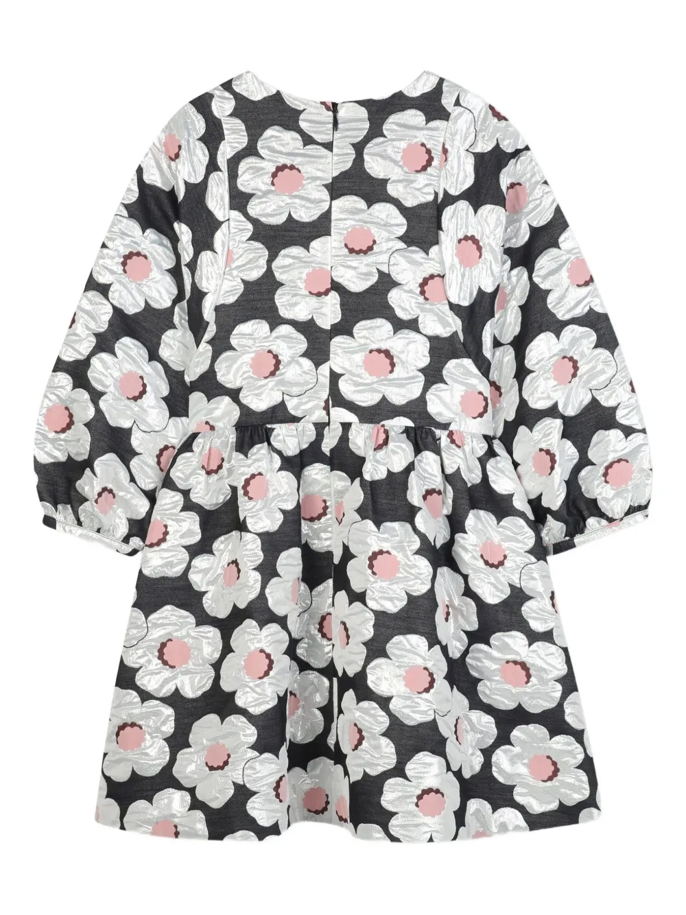 Kenzo Kids Jurk met bloemenprint Blauw
