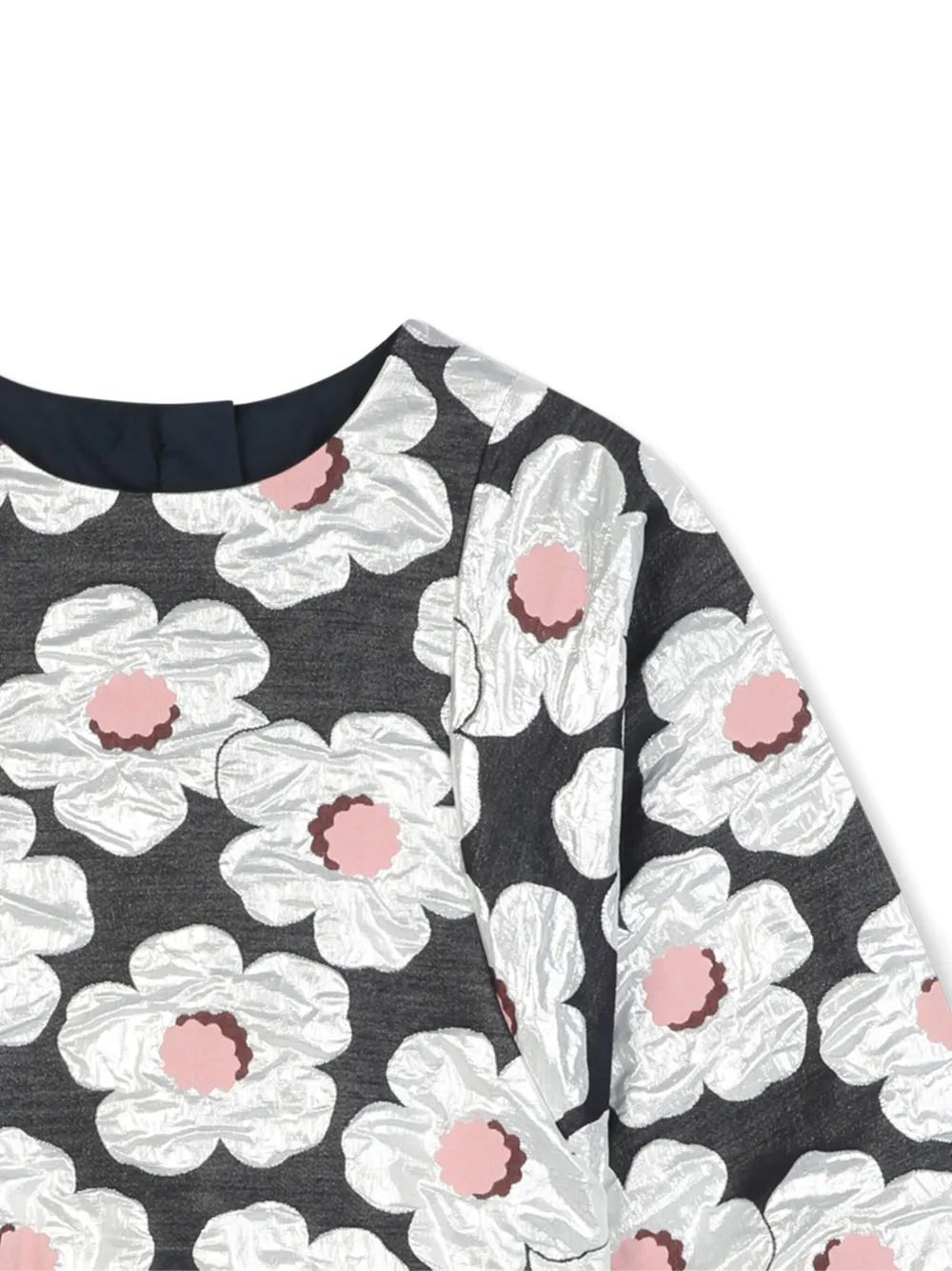 Kenzo Kids Jurk met bloemenprint Blauw