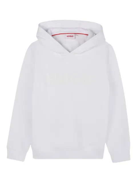 HUGO KIDS logo-print hoodie