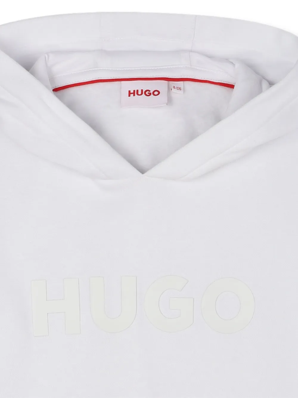 HUGO KIDS Hoodie met logoprint Wit