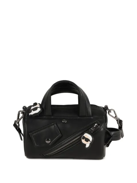 Karl Lagerfeld Kids Bolsa mini de couro