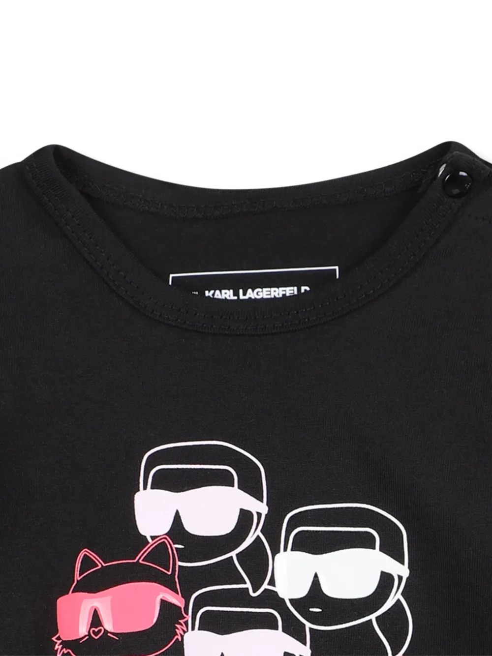 Karl Lagerfeld Kids Top met print Zwart
