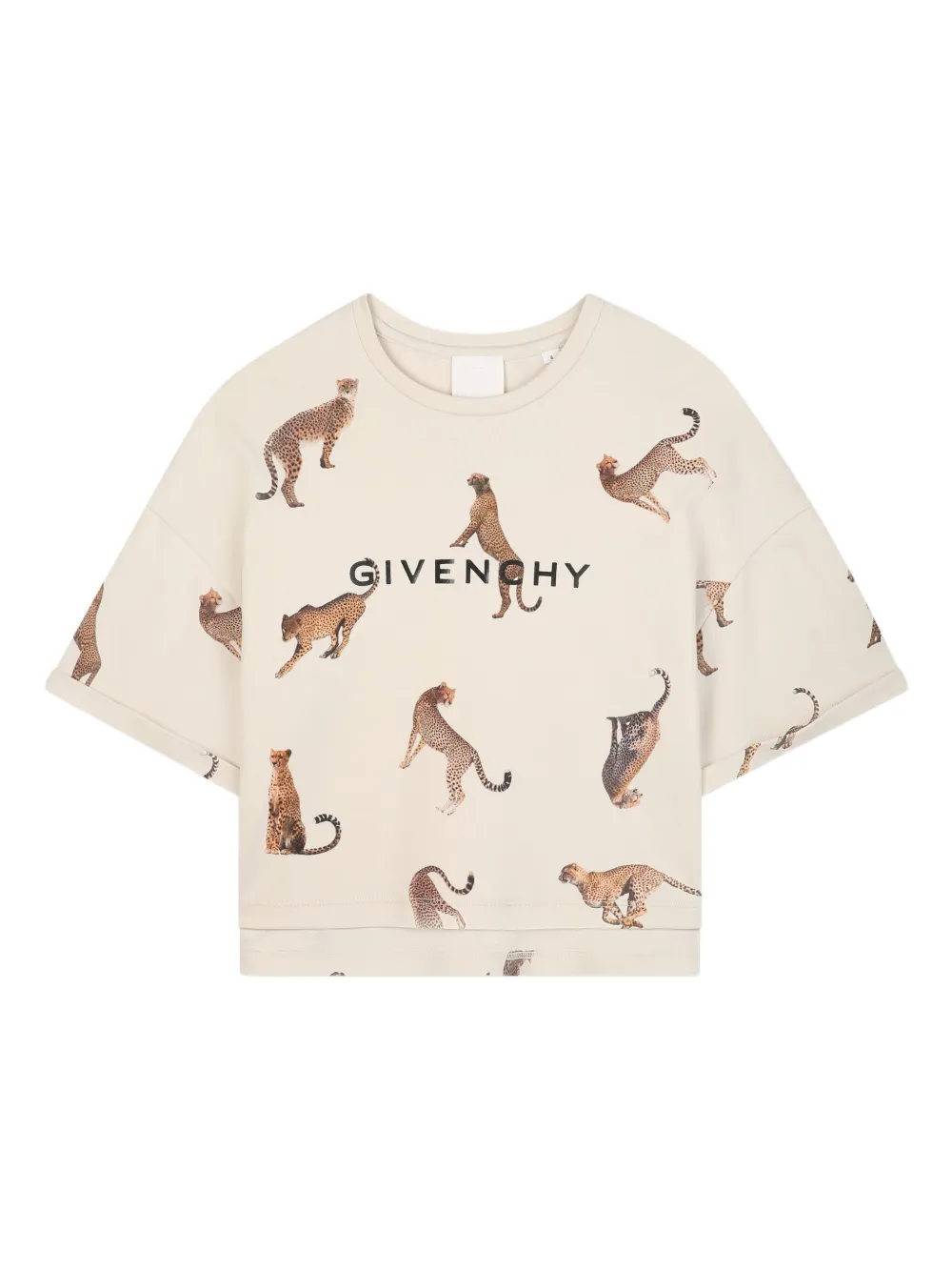Givenchy Kids T-shirt met ruches afwerking Beige