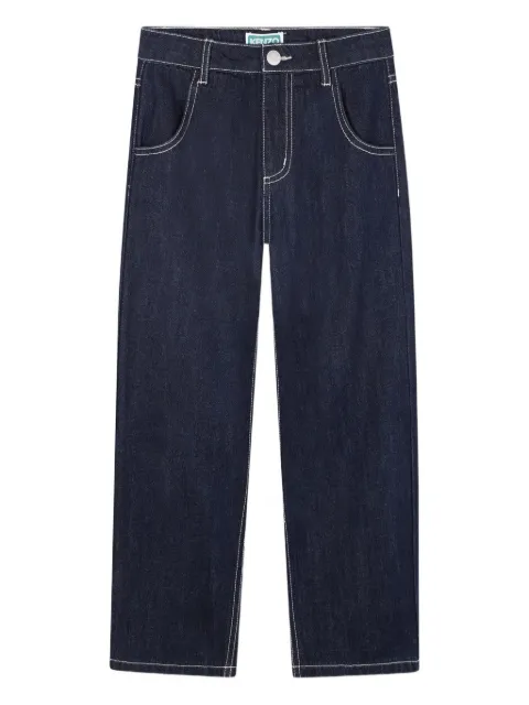 Kenzo Kids high-waisted jeans