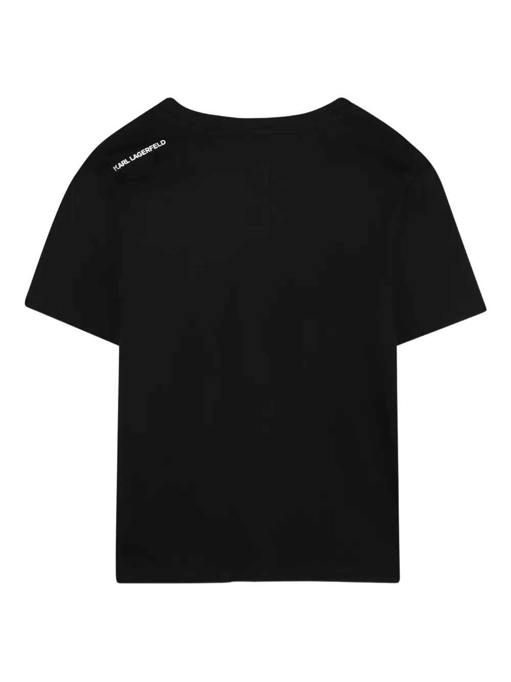 Karl Lagerfeld Kids T-shirt met logoprint Zwart