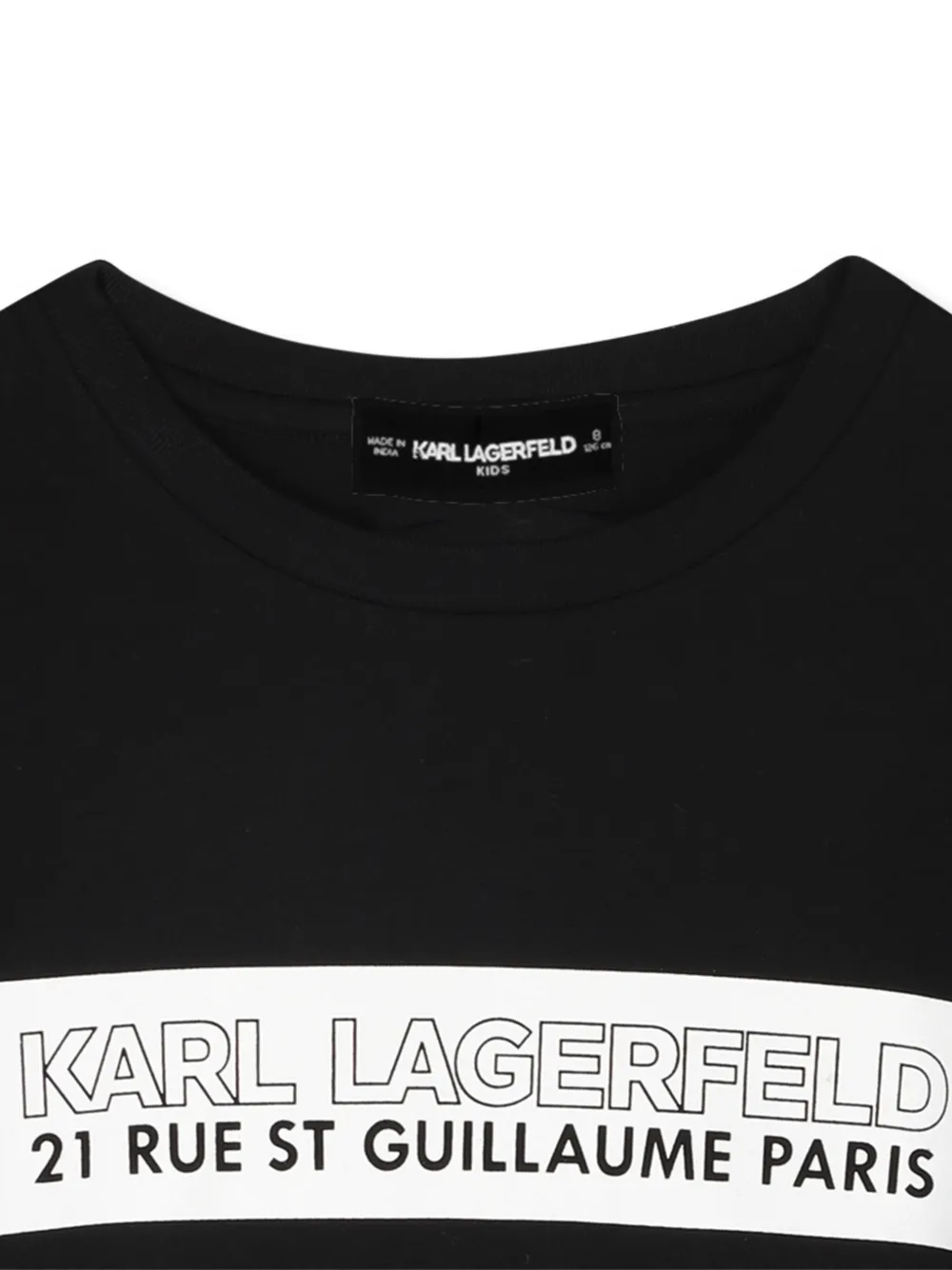 Karl Lagerfeld Kids T-shirt met logoprint Zwart