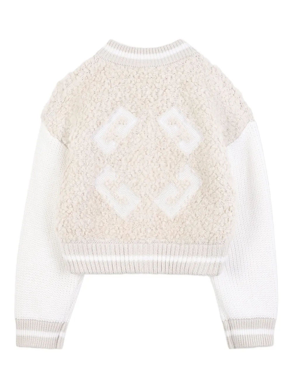 Givenchy Kids Vest van imitatielamswol Beige