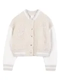 Givenchy Kids faux-shearling cardigan - Neutrals