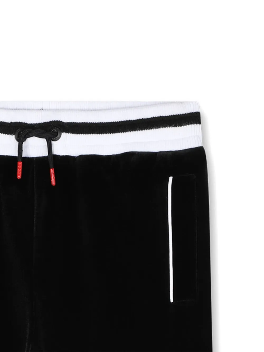 HUGO KIDS Fluwelen trainingsbroek Zwart