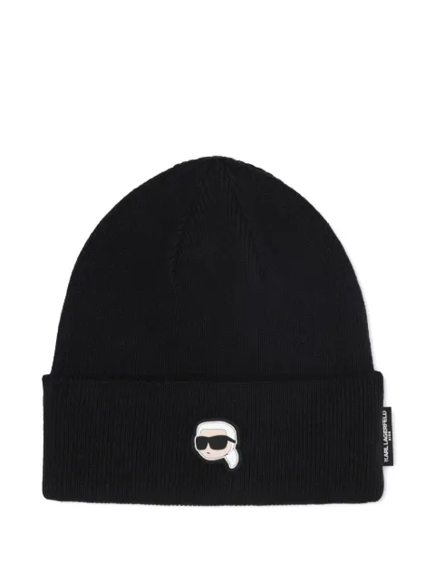 Karl Lagerfeld Kids gorro con motivo Ikon