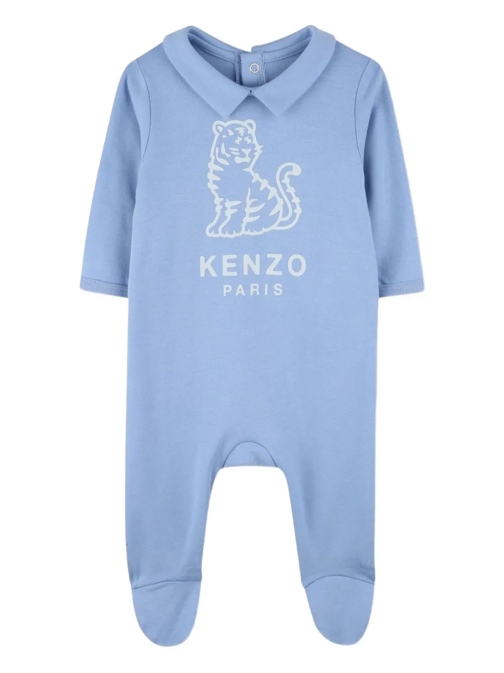 Kenzo Kids Pyjama met Tiger-print en lange mouwen Blauw