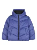 Karl Lagerfeld Kids chevron-quilted puffer jacket - Blue