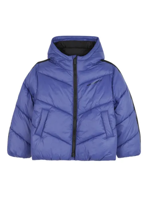 Karl Lagerfeld Kids chevron-quilted puffer jacket
