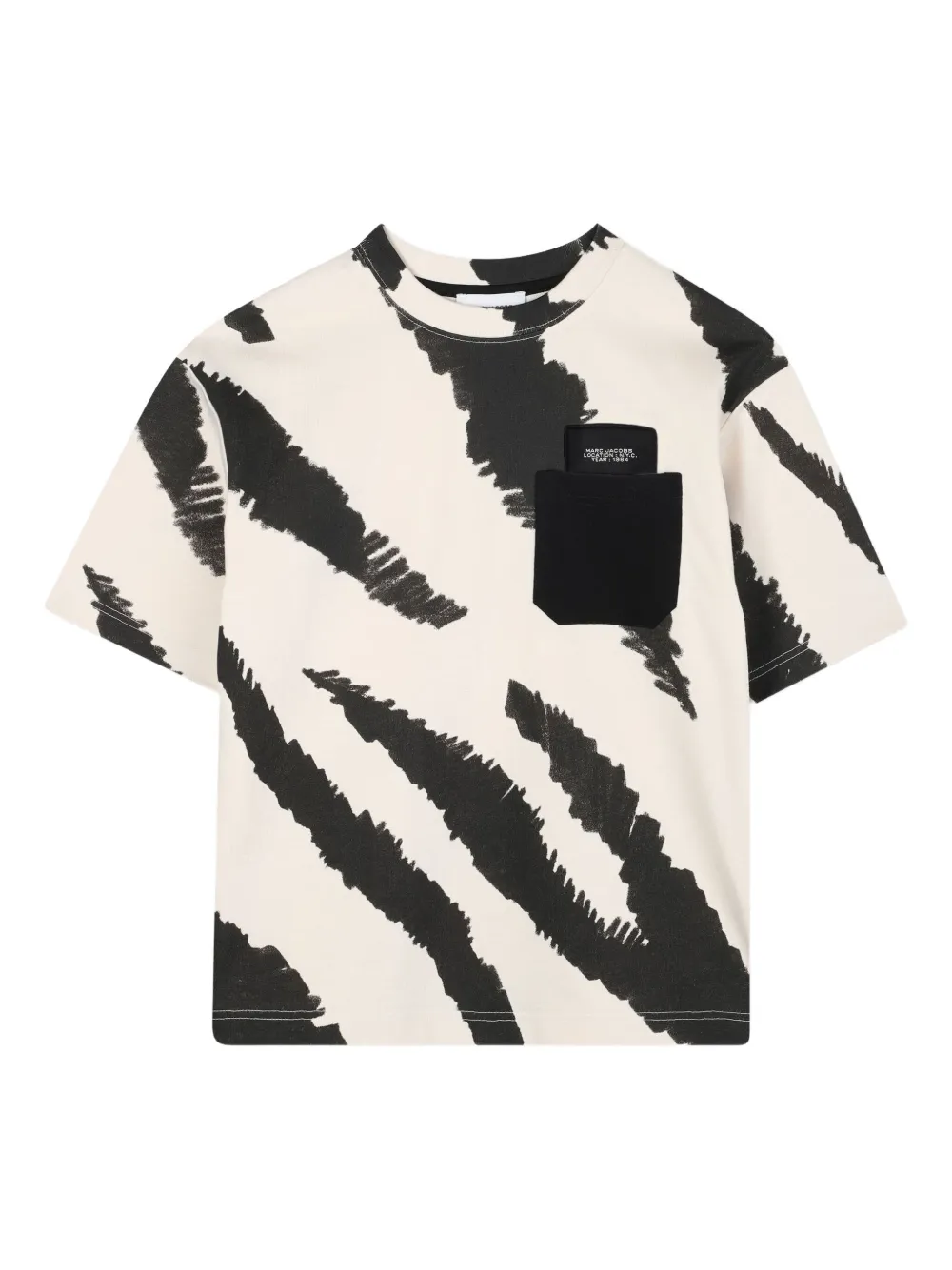 Marc Jacobs Kids ゼブラプリント Tシャツ - ニュートラル Marc Jacobs Kids ゼブラプリント Tシャツ - ニュートラル