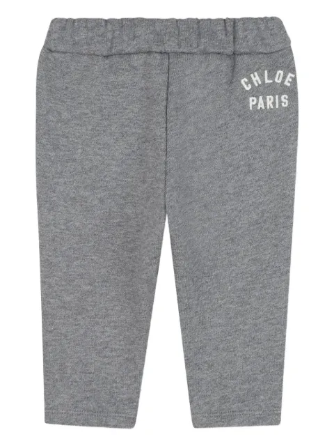 Chloé Kids logo-embroidered track pants 