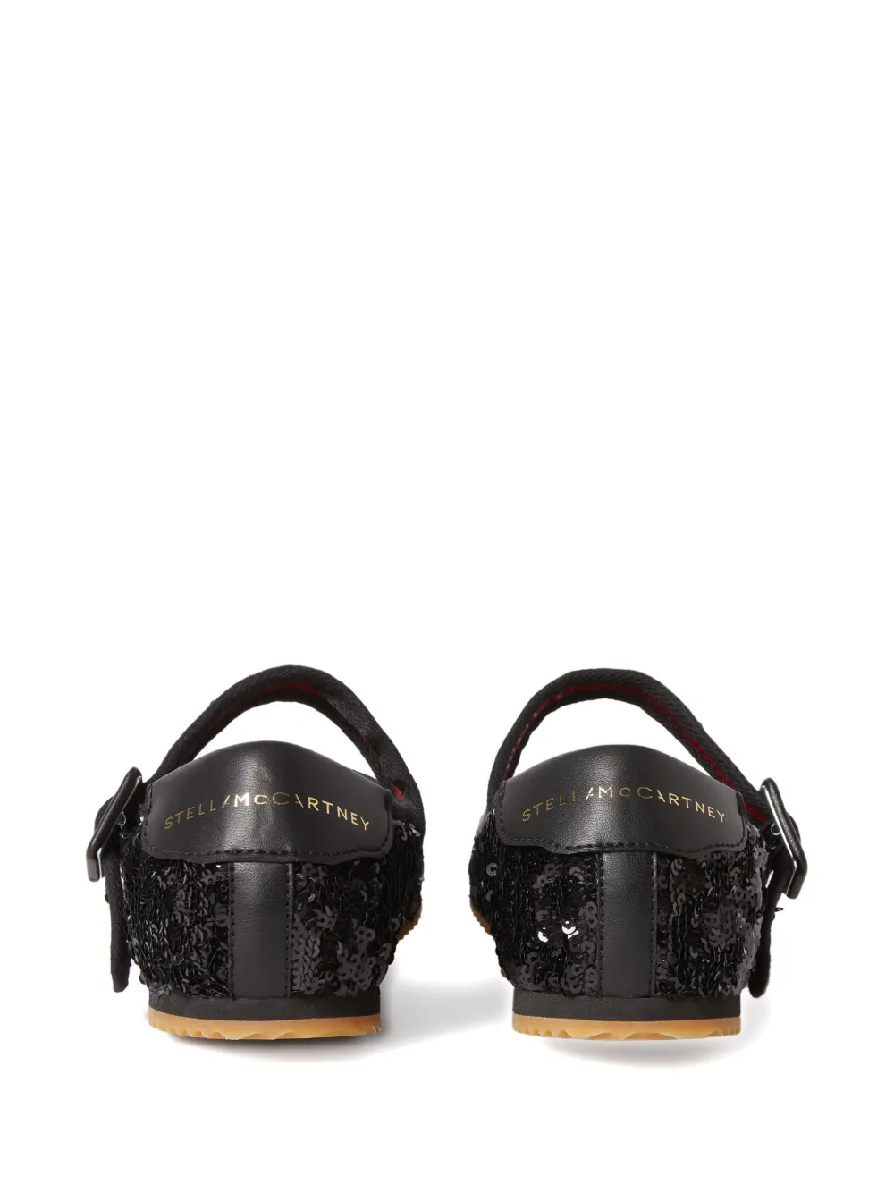 Stella McCartney Ballerina's met pailletten Zwart