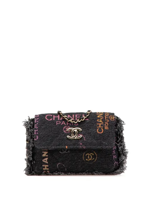 CHANEL Pre-Owned bolsa crossbody Denim Mood con cadena y flecos 2021