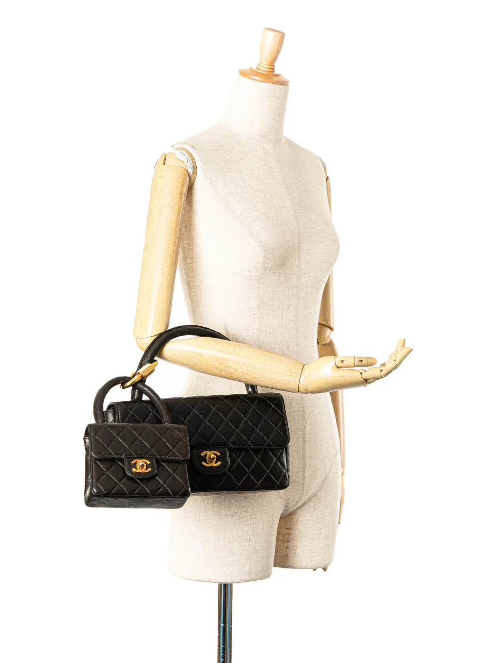 CHANEL Pre-Owned 1994-1996 Lambskin Parent Child Kelly Set Top Handle Bag handbag | Pre-Owned | Image 2