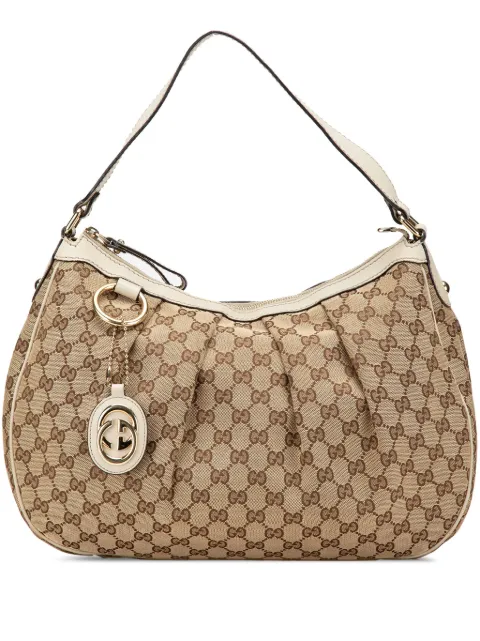 Gucci Pre-Owned شنطة كتف 'GG كانفا سوكي' متوسطة 2000-2015