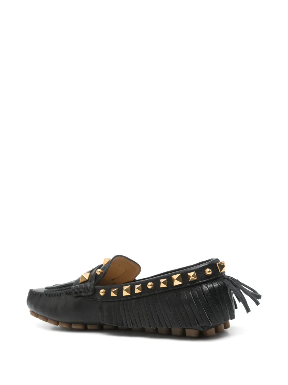 Valentino Garavani stud-embellished loafers Black