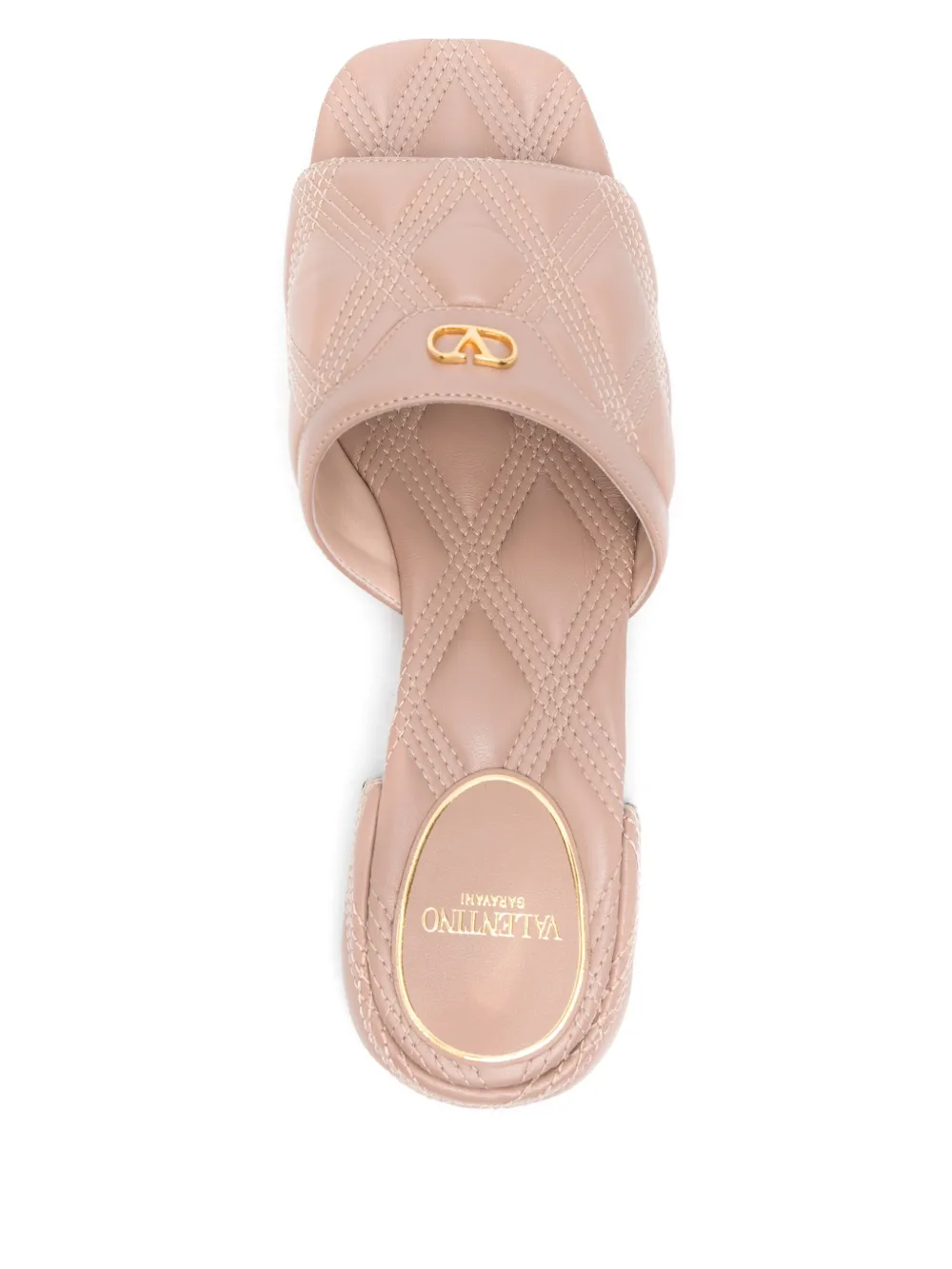 Valentino Garavani Quiltie muiltjes Beige