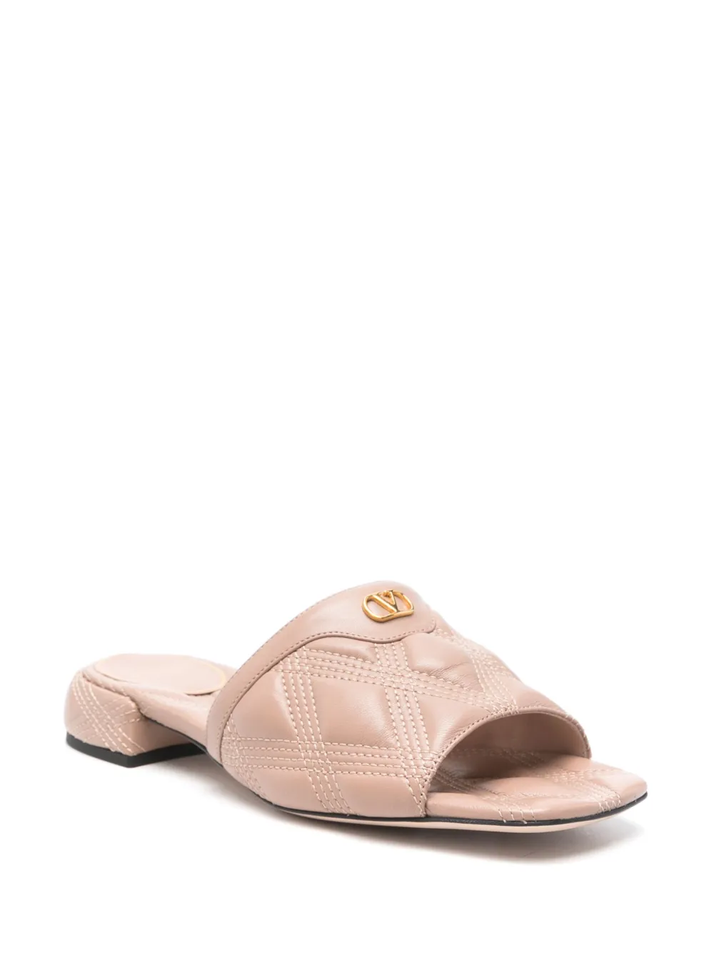 Valentino Garavani Quiltie muiltjes Beige