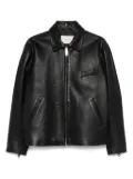 Second/Layer leather bomber jacket - Black