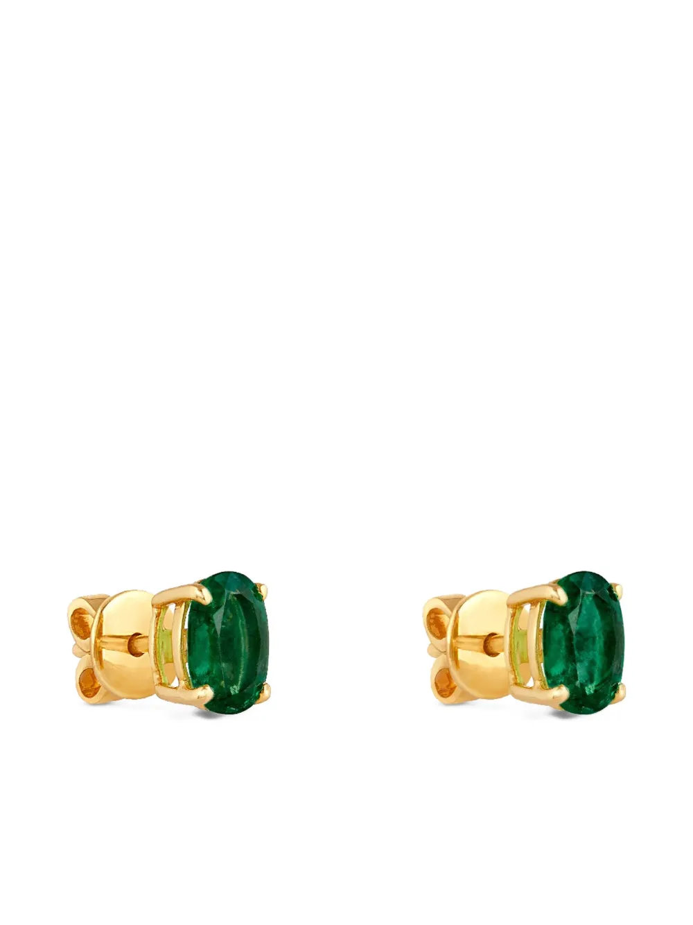 House of Meraki aretes Allora en oro amarillo de 18kt con esmeralda | Image 2
