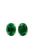 House of Meraki 18K yellow gold Allora emerald earrings