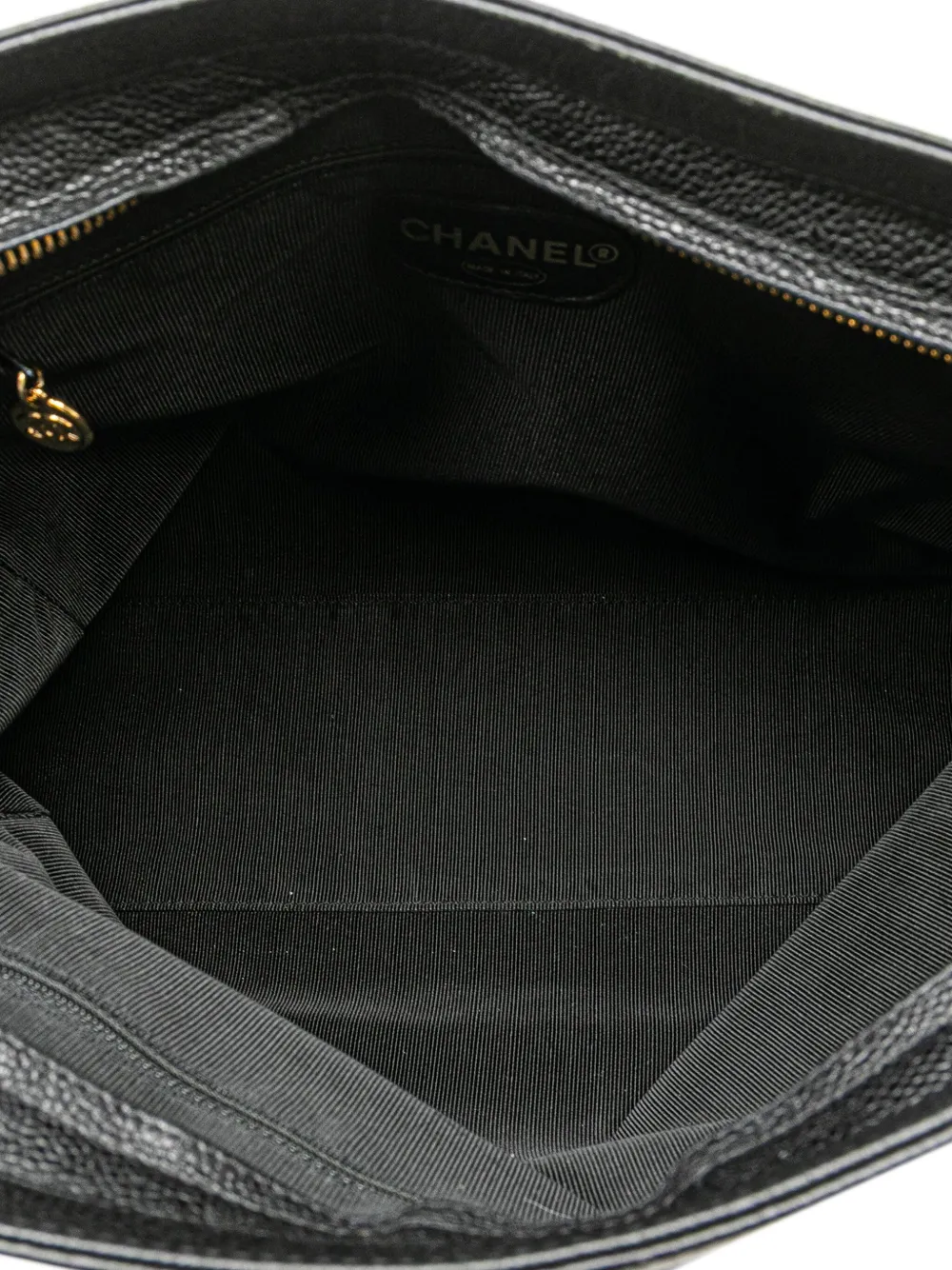 Pre-owned Chanel 1994-1996 Triple Cc Caviar Tote Bag